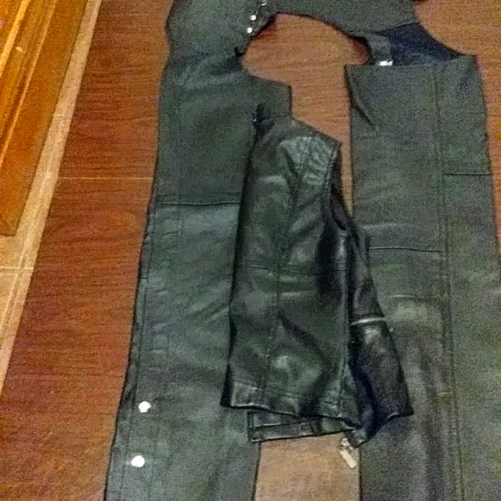 Female Biker leather pants